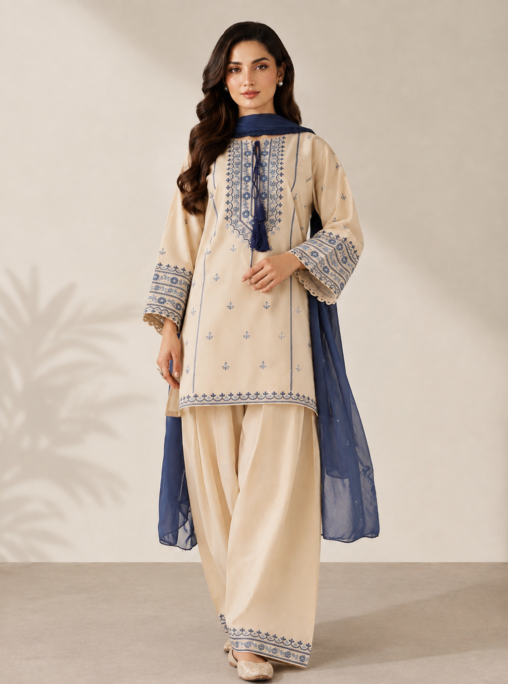 Bella 3PC Summer Embroidered Dress