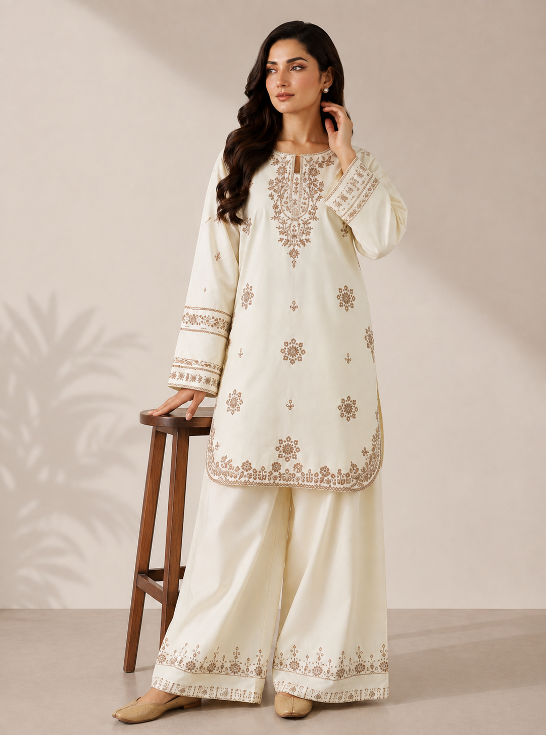 Stella 2PC Summer Embroidered Dress