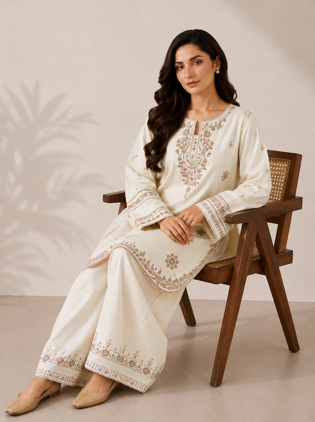 Stella 2PC Summer Embroidered Dress
