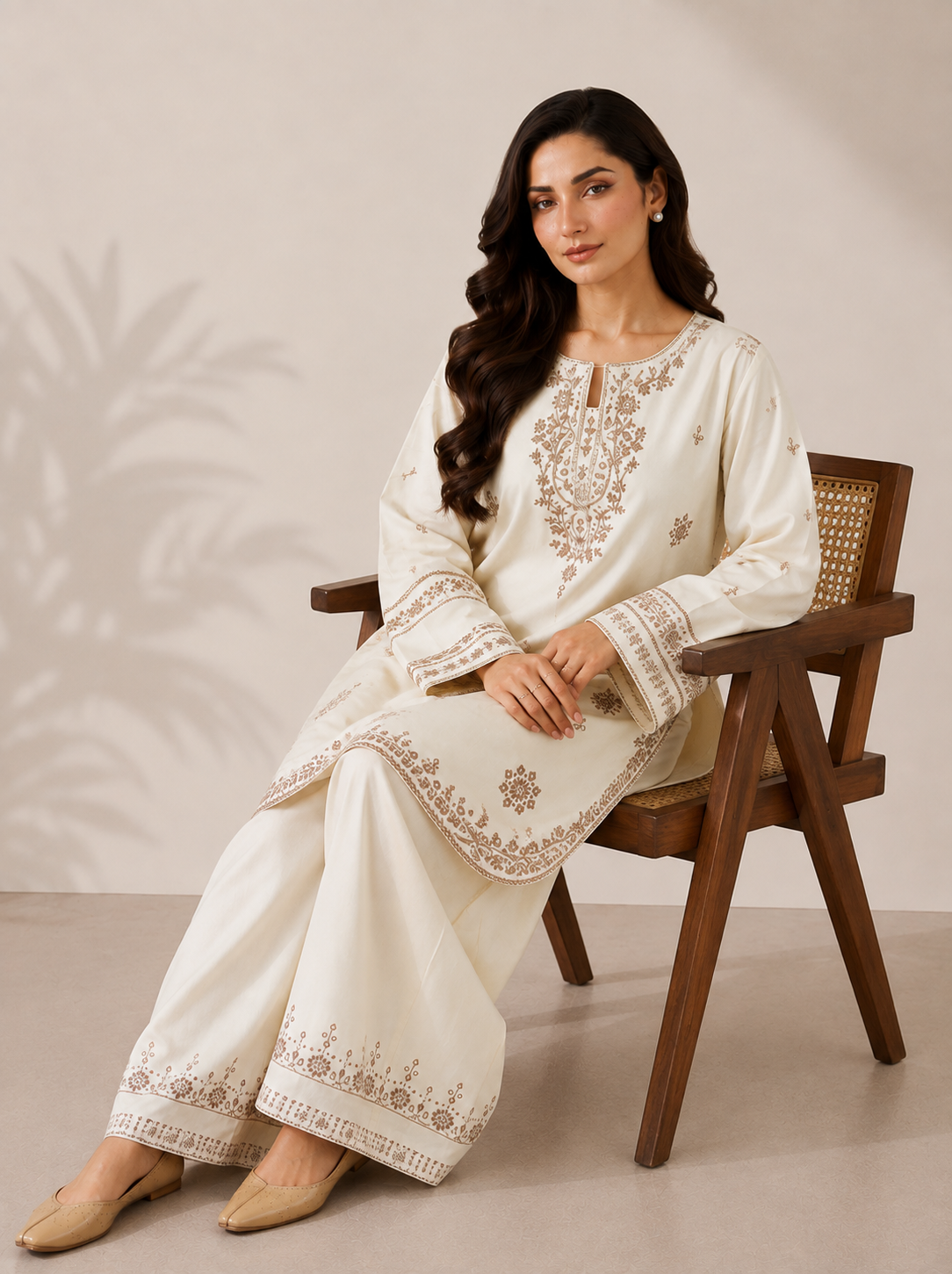 Stella 2PC Summer Embroidered Dress