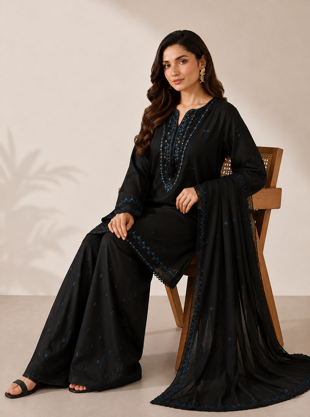 Emilia 3PC Summer Embroidered Dress