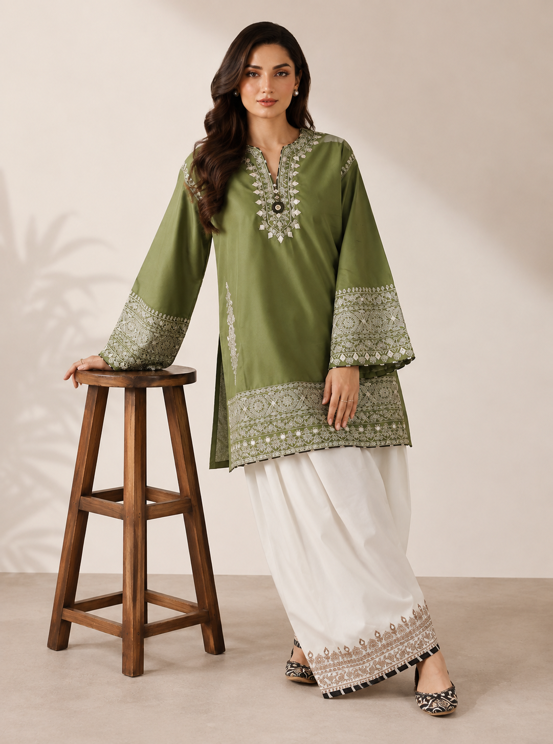Evelyn 2PC Summer Embroidered Dress