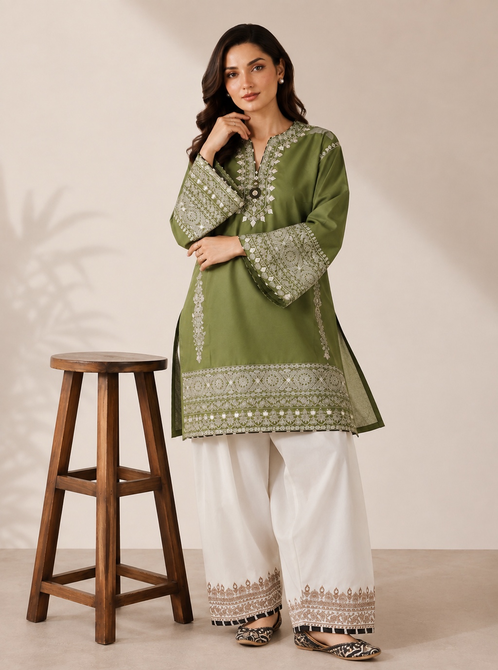 Evelyn 2PC Summer Embroidered Dress