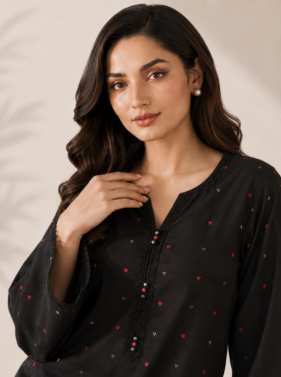 Noir 3PC Summer Embroidered Dress