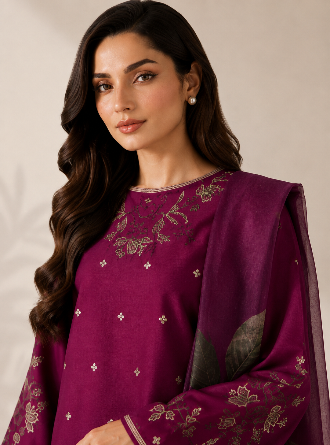 Violet 3PC Summer Embroidered Dress