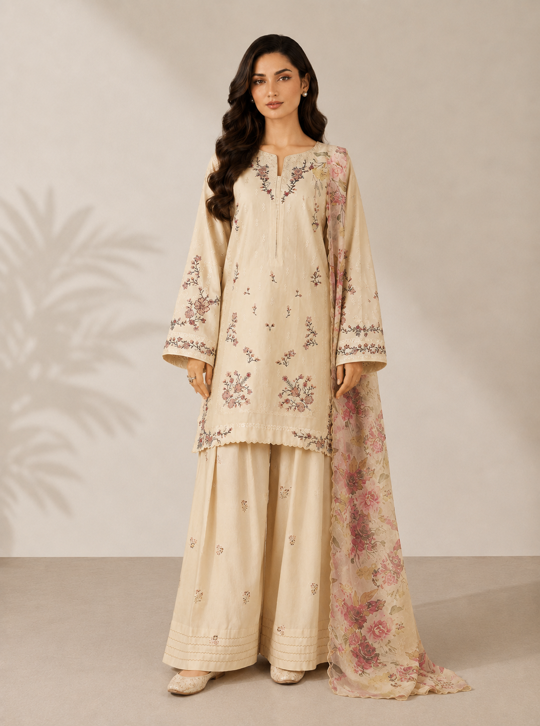 Ivy 3PC Embroidered Dress
