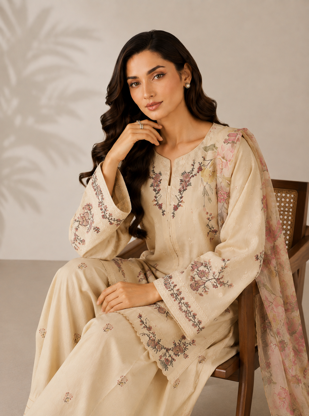 Ivy 3PC Embroidered Dress