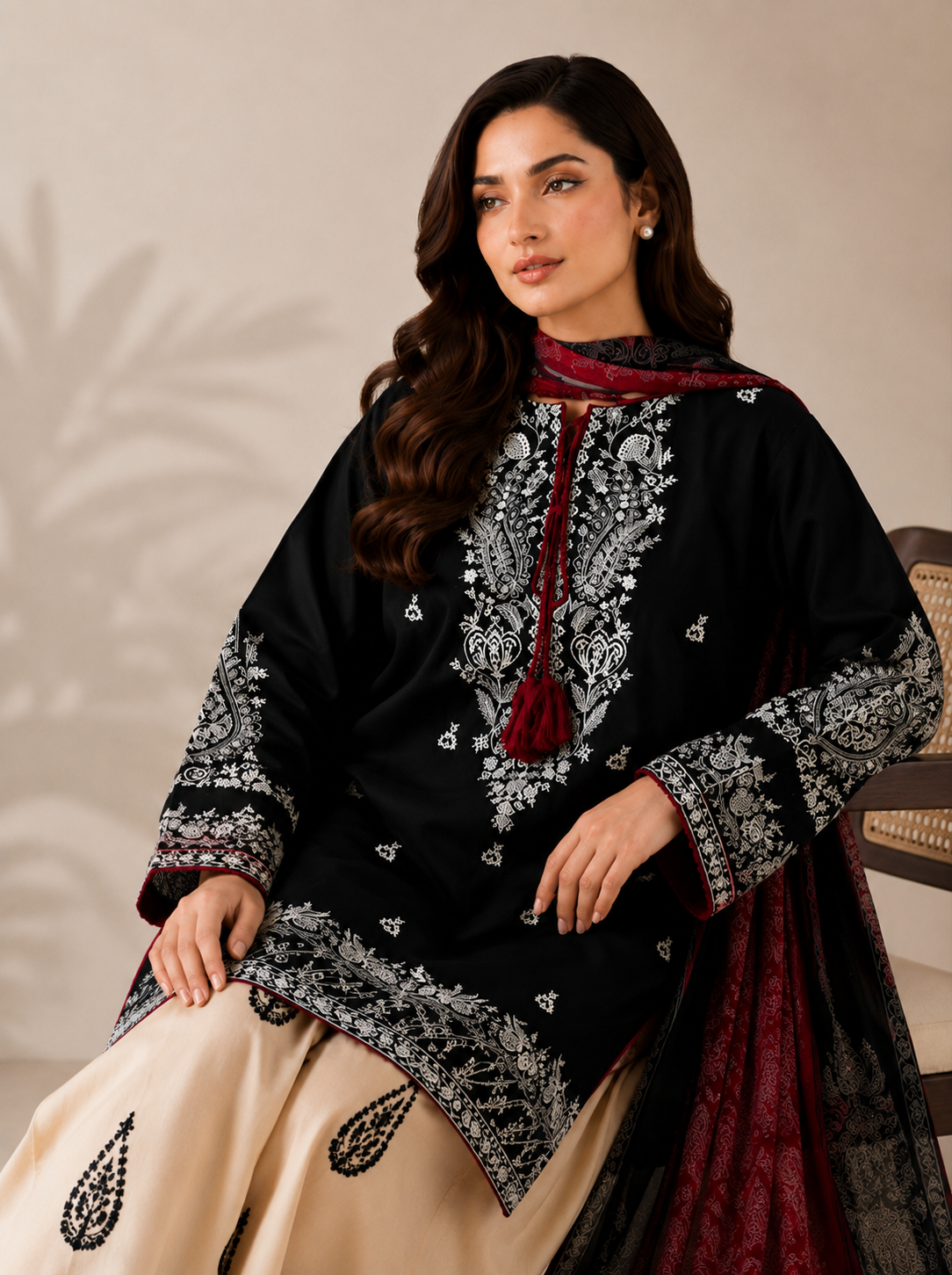 Alice 3PC Embroidered Dress