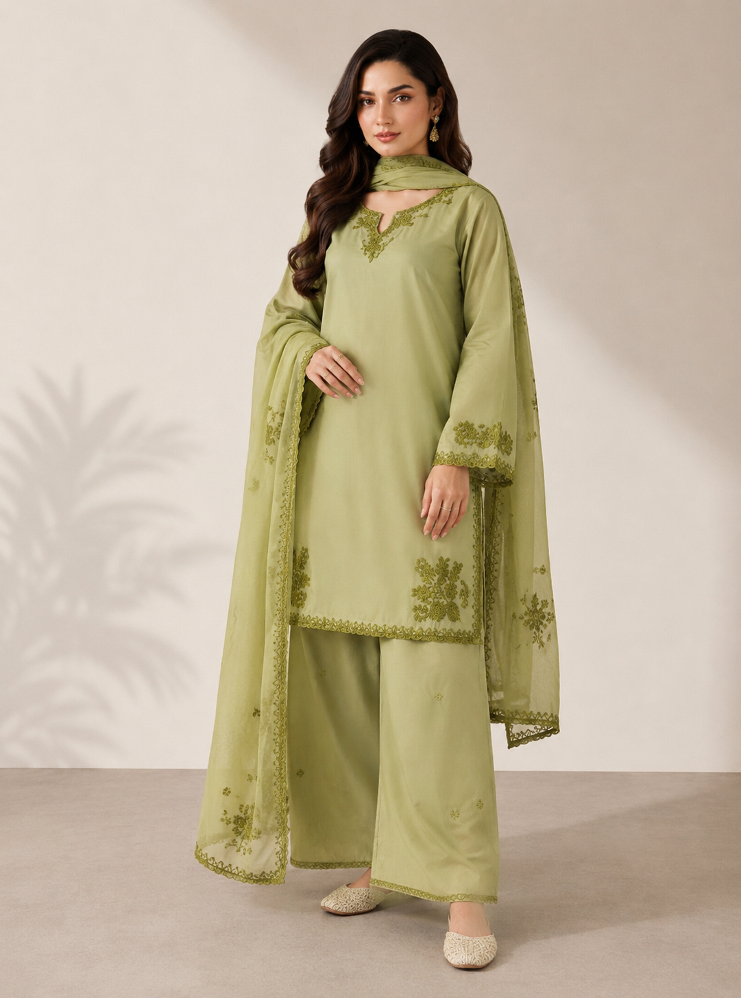 Amelia 3PC Embroidered Dress