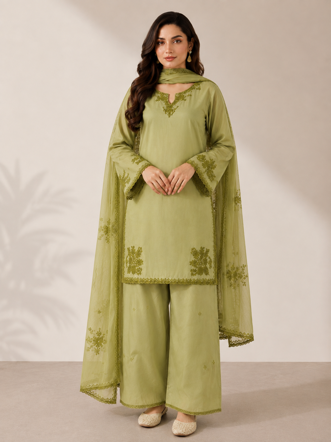 Amelia 3PC Embroidered Dress