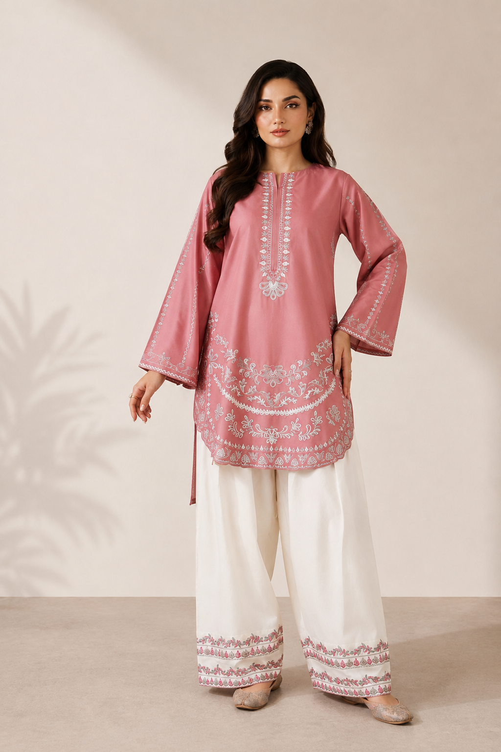 Naqsh 2PC Summer Embroidered Dress