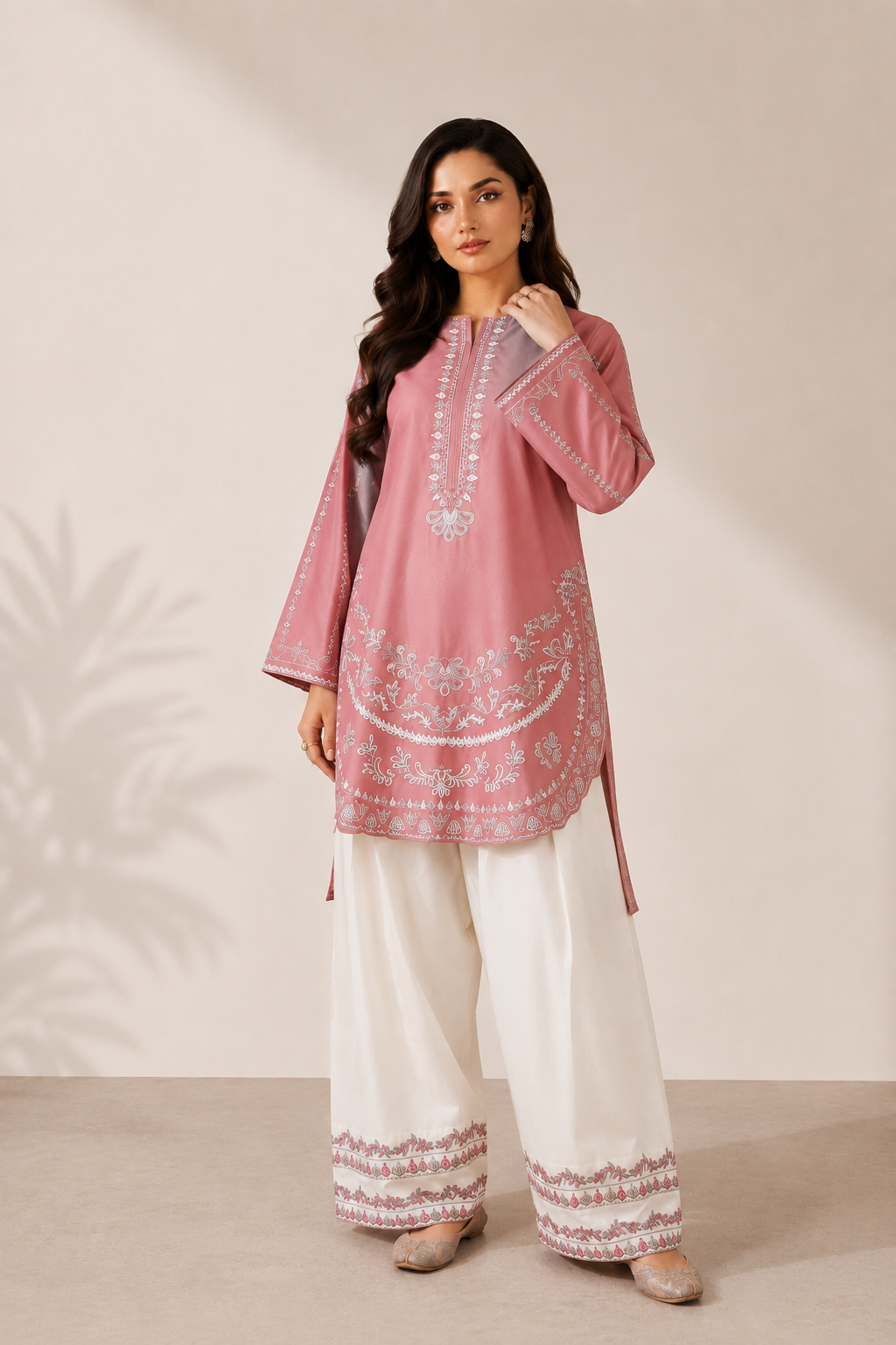 Naqsh 2PC Summer Embroidered Dress