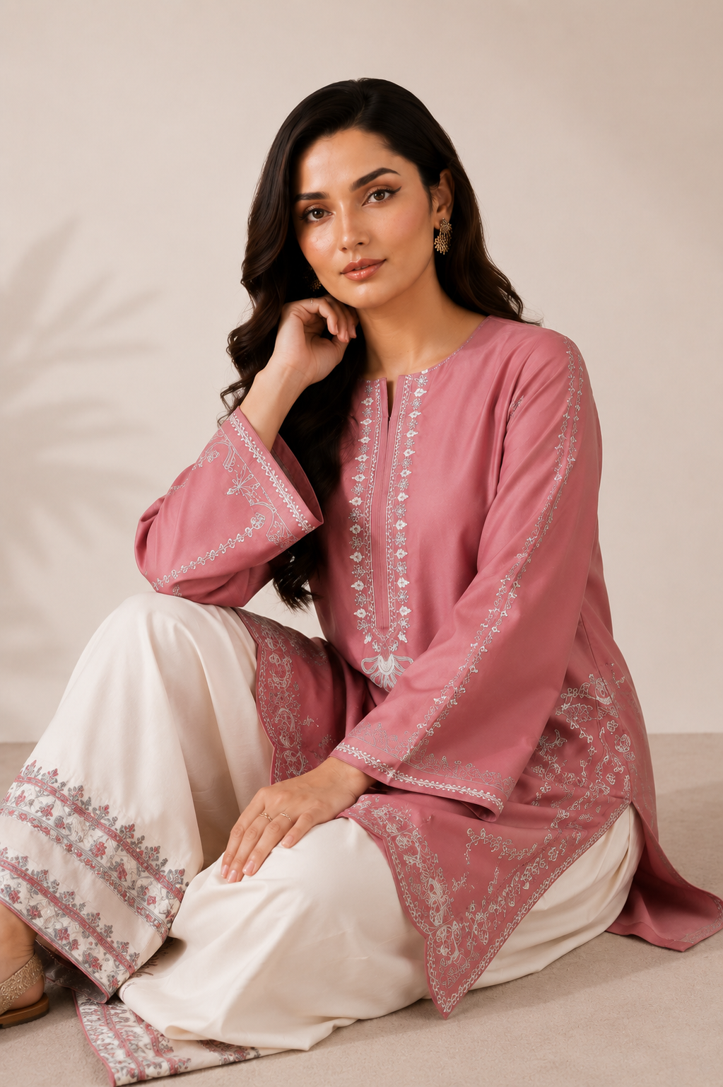 Naqsh 2PC Summer Embroidered Dress