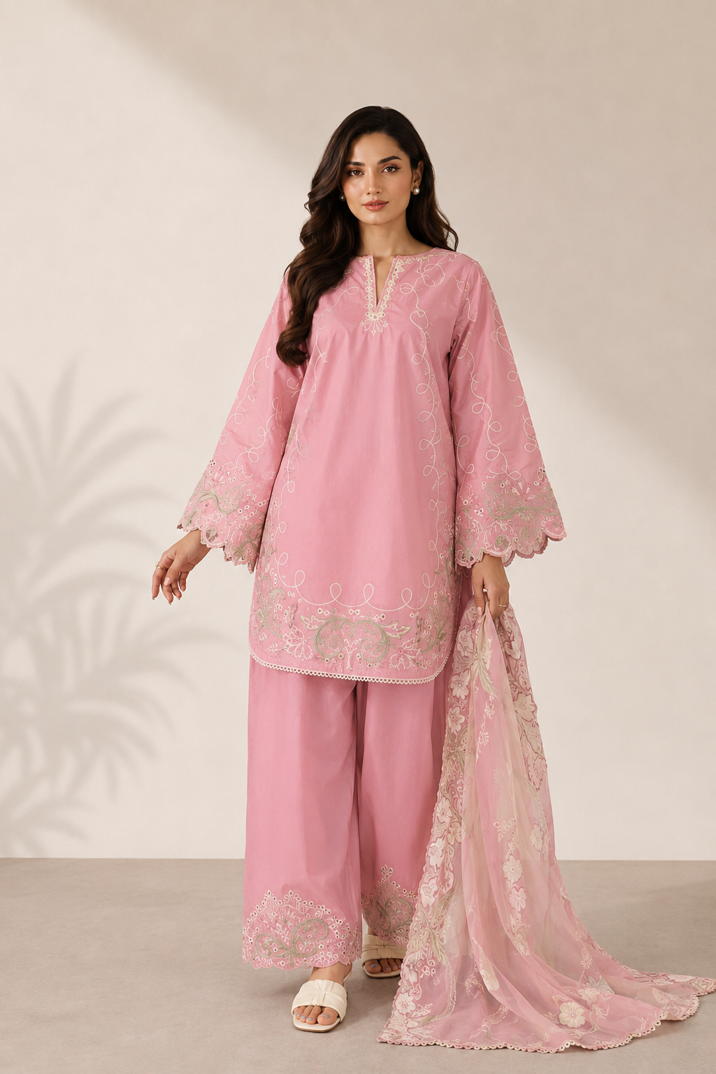 Azmiro 3PC Summer Embroidered Dress