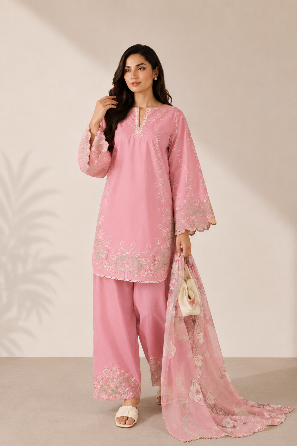 Azmiro 3PC Summer Embroidered Dress