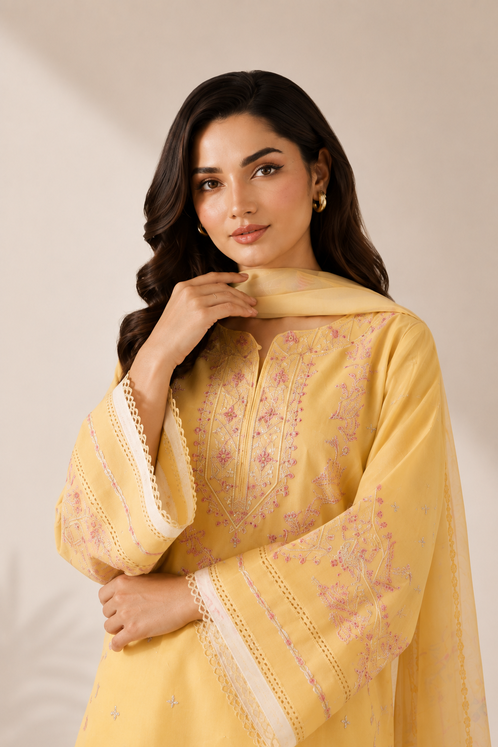 Sun Kissed 3PC Summer Embroidered Dress