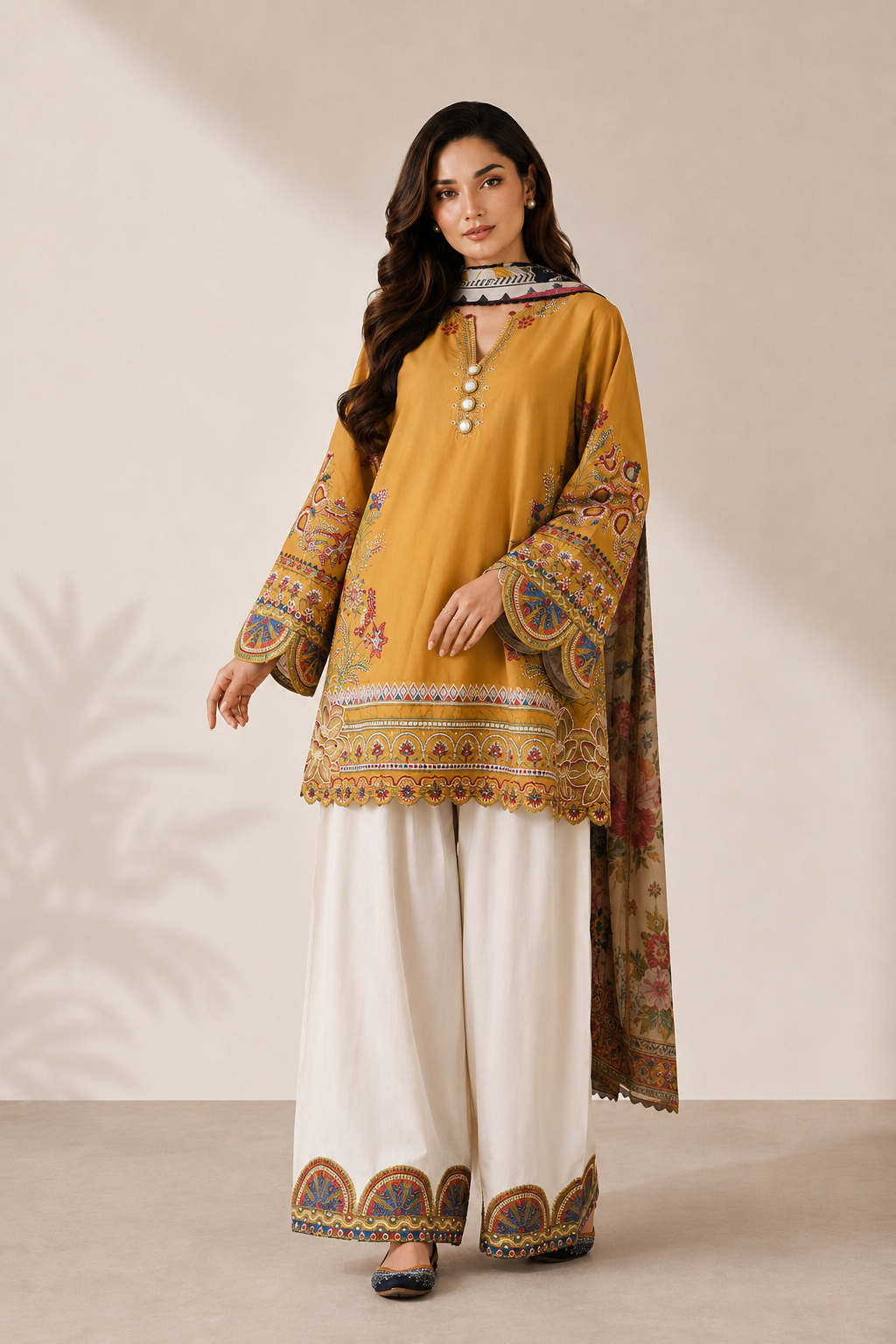 Armani 3PC Summer Embroidered Dress