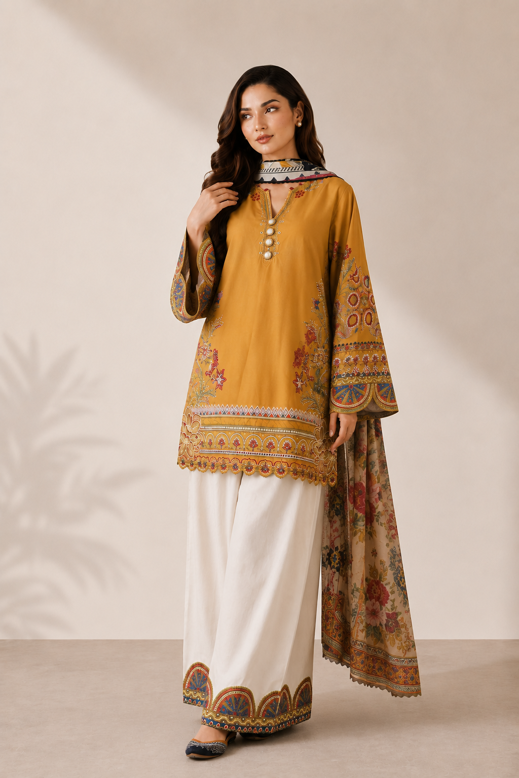Armani 3PC Summer Embroidered Dress