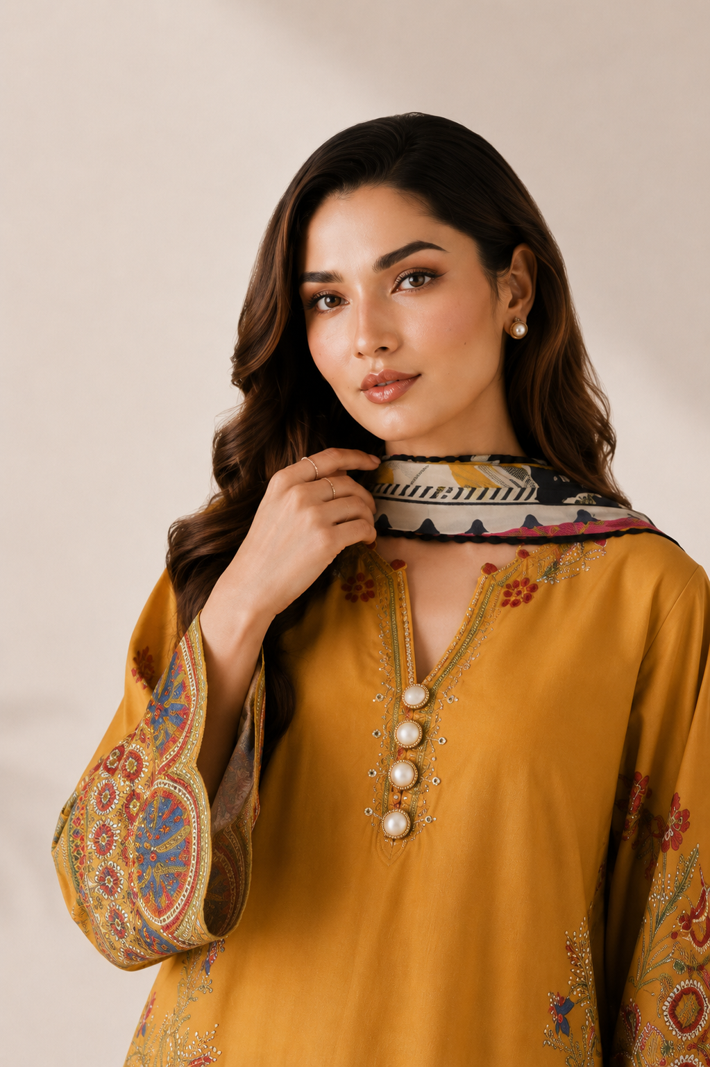 Armani 3PC Summer Embroidered Dress