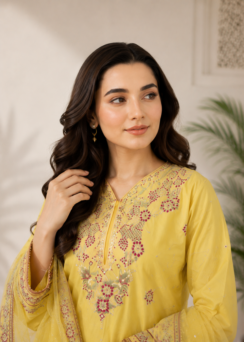 Afsheen 3PC Summer Embroidered Dress