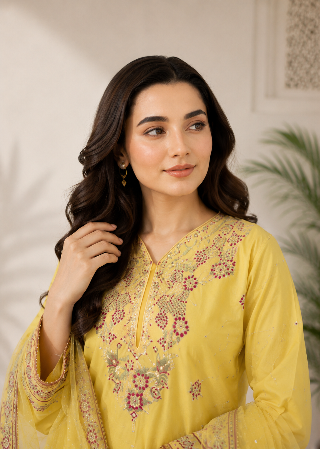 Afsheen 3PC Summer Embroidered Dress