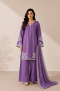 Ajwa 3PC Summer Embroidered Dress