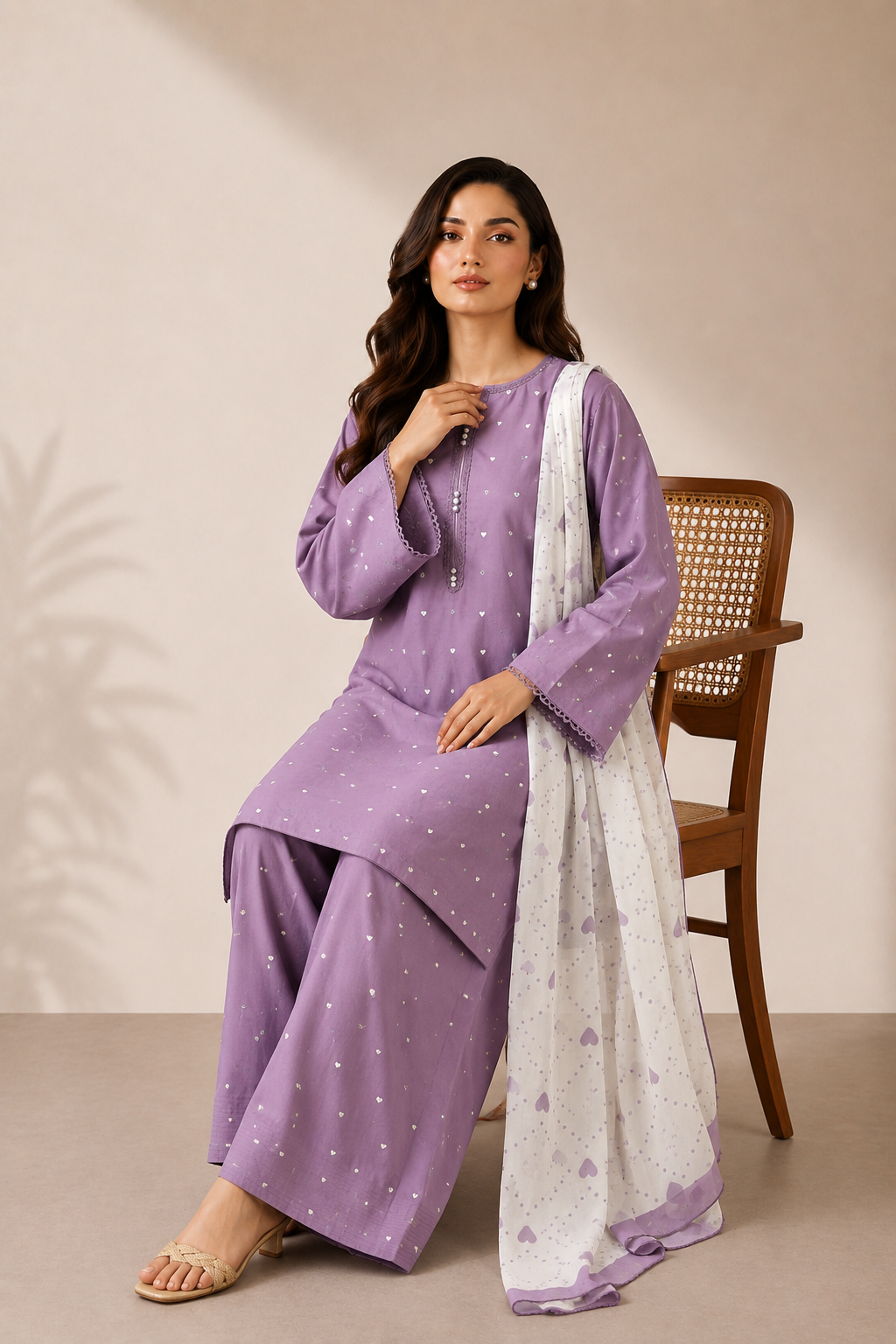 Velza 3PC Summer Embroidered Dress